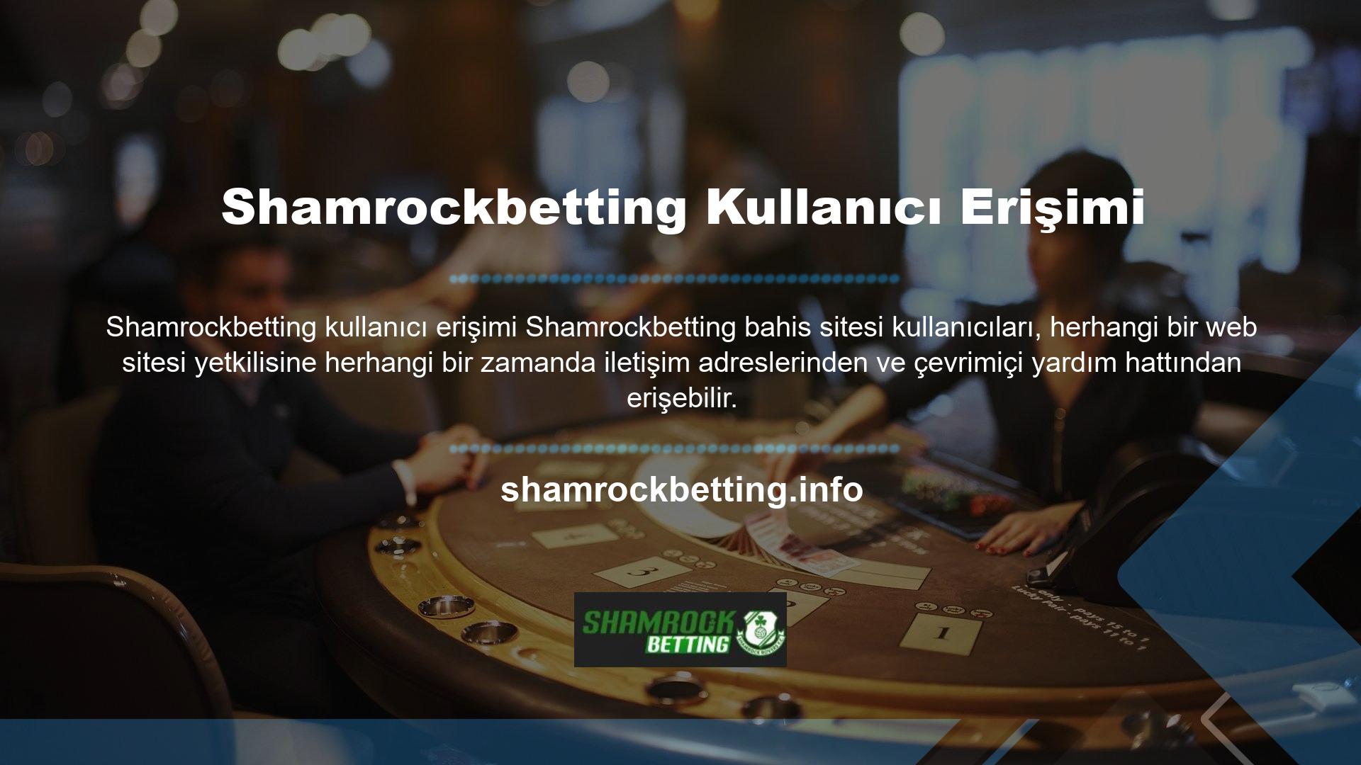 Shamrockbetting uygulaması ayrıca spor bahisleri, poker, rulet, blackjack, slot makineleri, tombala ve bakara gibi oyunlar sunarak bir bahis sitesi olduğunu gösterdi